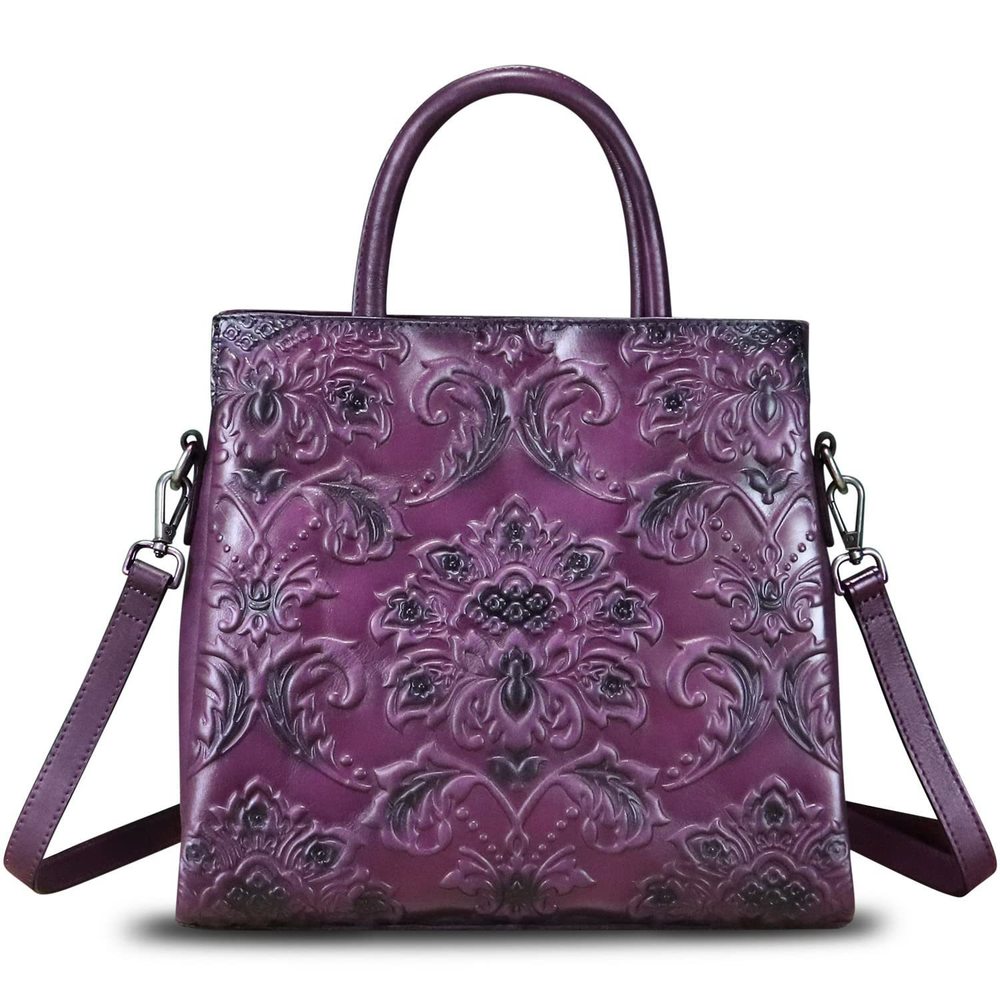 Crocodile Pattern Bag For Textured Ring Top Handle Satchel Style Strap